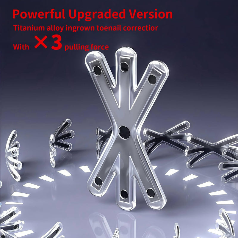 Upgraded Titanium Alloy Ingrown Toenail Corrector with Upgraded 6-Angle Shape,3x Stronger Pull Force,Ingrown Toenail Removal Kit, Ingrown Toenail Treatment for Women and Man (Small size) 1 Count (Pack of 14) - BeesActive Australia