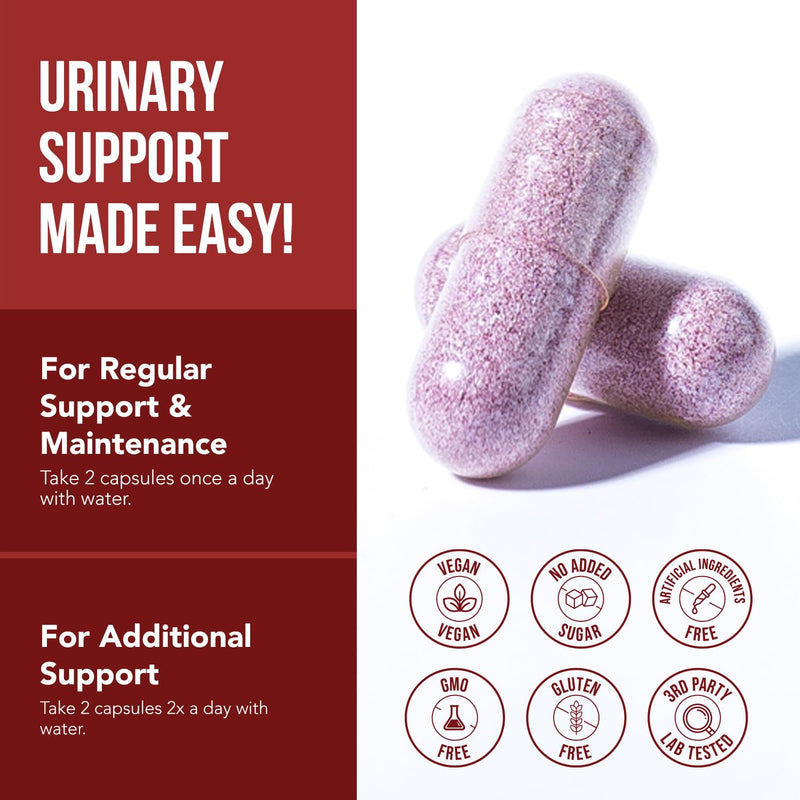 CranEaze®: Cranberry Juice Extract Plus D-Mannose – 36 mg PAC, 100% Soluble PAC - Supports Urinary Tract Health – Most Effective Cranberry Pills for Women, UTI Cranberry Supplement - 60 Capsules 60 Count (Pack of 1) - BeesActive Australia