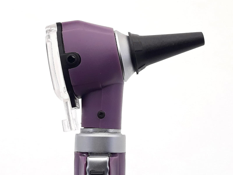 Brilliance German Fiber Optic Otoscope - Professional Ear Scope with LED Light and Speculum for Ear Examination and Diagnosis - Ideal for Professional and Home Use - Purple Color - BeesActive Australia