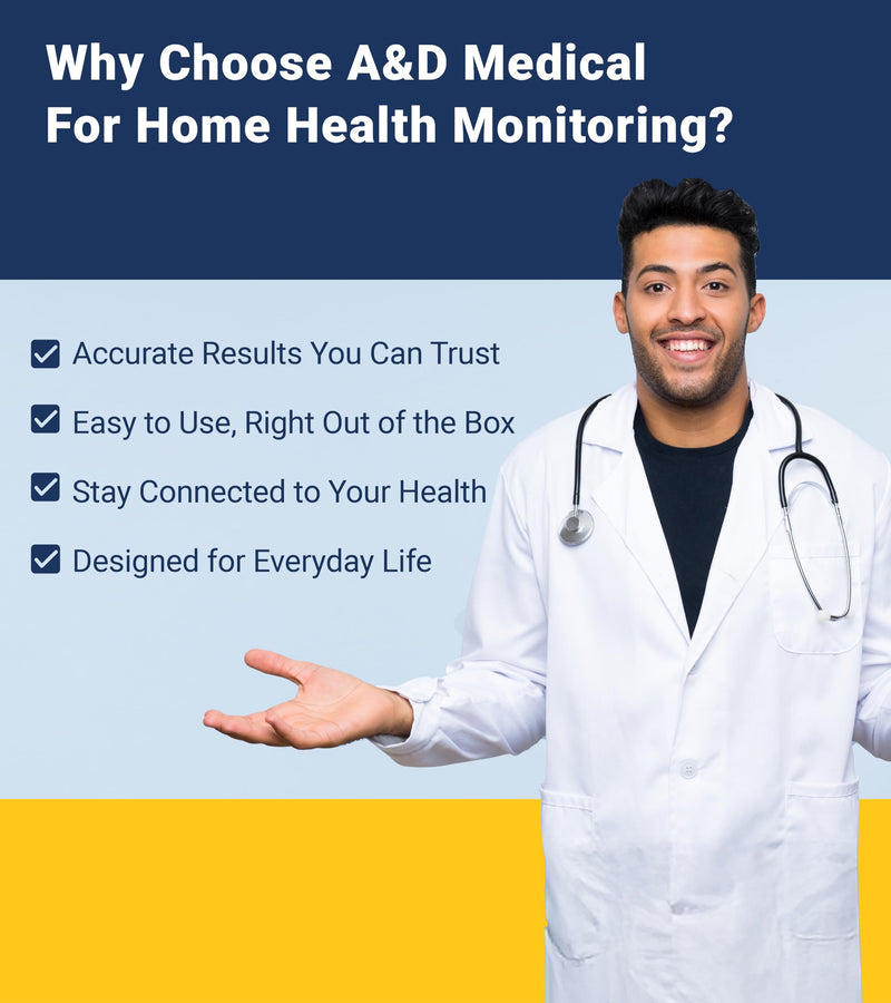 A&D Medical Multi-User Blood Pressure Monitor for Home Use UA-767FAC – Wide Range Cuff (8.6-16.5” / 22-42cm), Easy to Use, Adult Upper Arm, 60 Readings Per User (4 Users), AC Adapter, FSA/HSA Eligible Includes AC Adapter