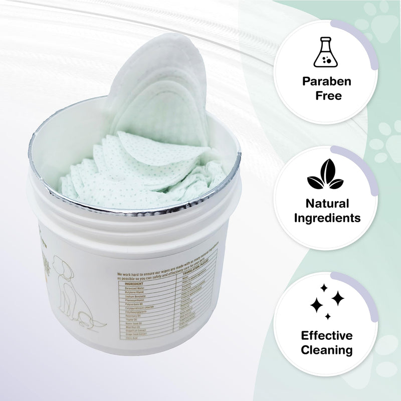 40 Dog Teeth Wipes - Dog Teeth Cleaning Products - Dog Dental Wipes - Teeth Cleaner for Dogs - Dog Tooth Cleaner - Dental Care for Dogs - Dog Tooth Brushing Kit - Dog Teeth Cleaning Kit - Dog Wipes - BeesActive Australia