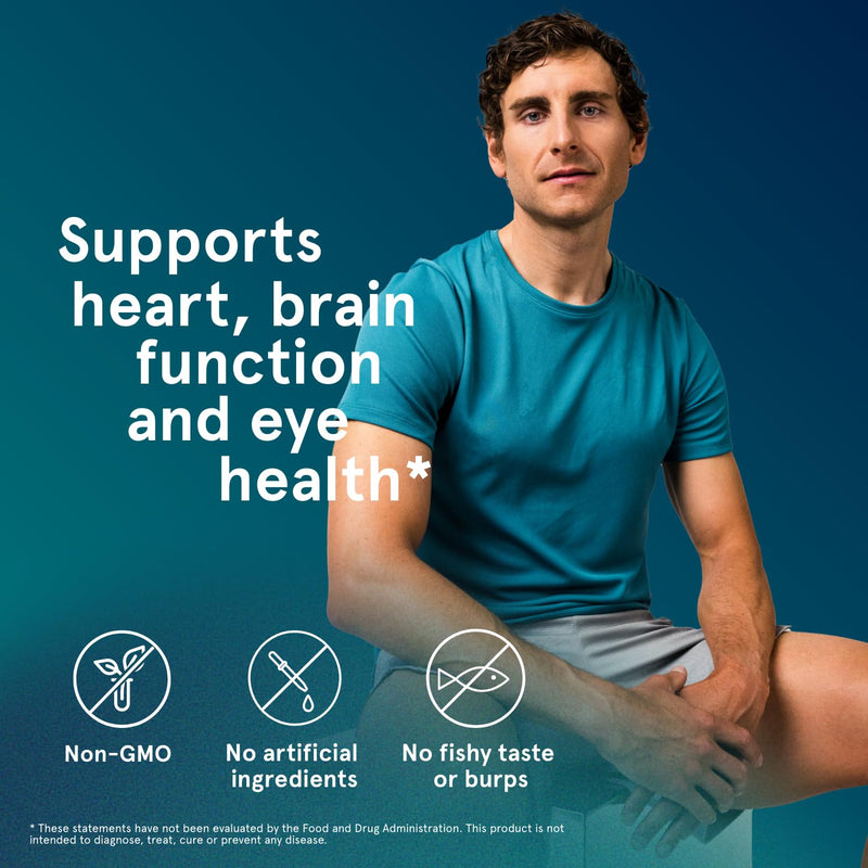Puori O3, Omega 3 Fish Oil Supplement, IFOS Certified - 120 Softgels | Ultra Pure, Burpless Wild Caught Fish Oil with 2000mg Omega 3 Fatty Acids,1250mg EPA & 500mg DHA - Heart, Brain & Vision