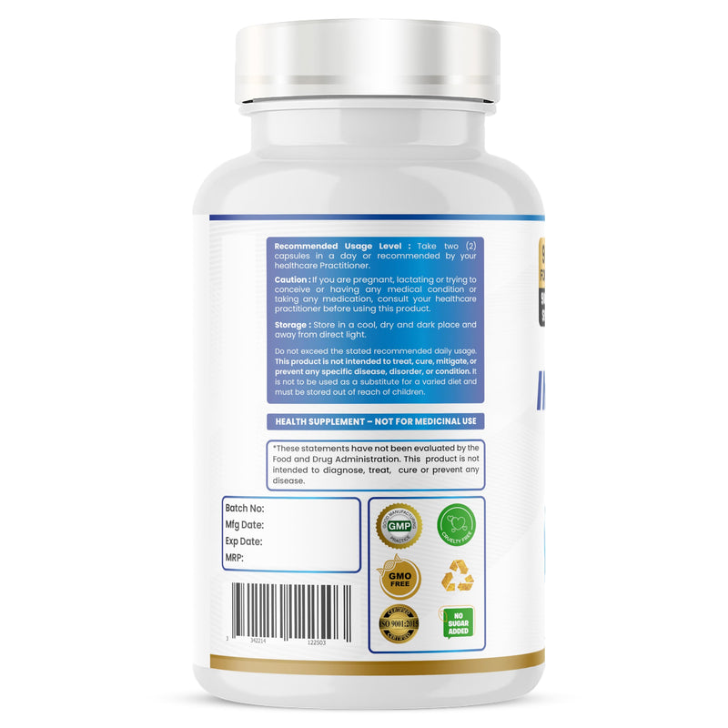 Humming Herbs Inobalance Pro+ — Myo-Inositol, NAC, CoQ10, Shatavari, Zinc, L-Methylfolate, Vitamin B6 & D3 — 922 mg per Serving — 180 Veg Capsules (180) 180 Count (Pack of 1)