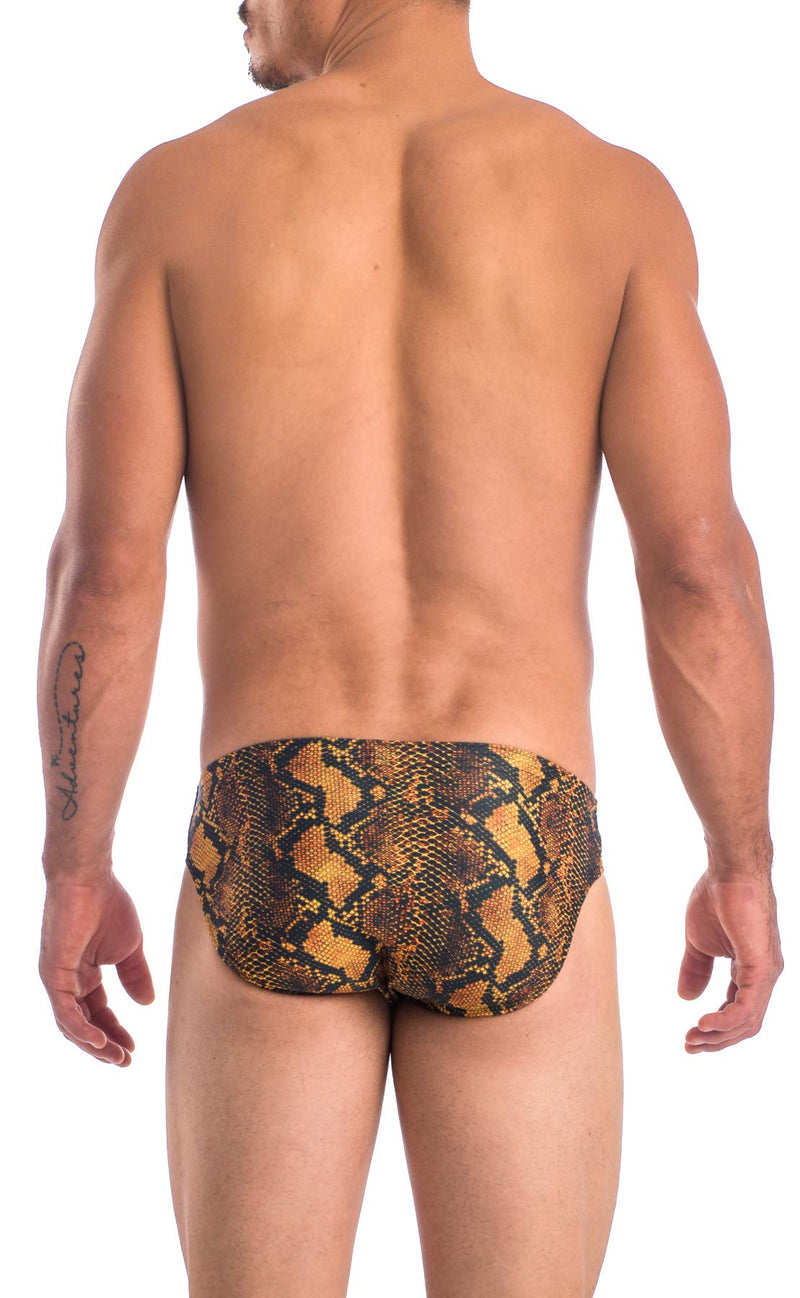 Gary Majdell Sport Mens Print Contour Pouch Bikini Swimsuit Snake Print X-Large