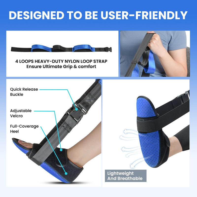 Knee Replacement Recovery Aids - Upgraded Knee Surgery Recovery Equipment, Knee Rehabilitation Equipment For ACL PCL MCL Knee Surgery, Improve Mobility And Flexibility For Knee Pain
