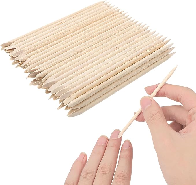 ROSENICE 100 PCS Multi-functional Orange Wood Sticks for Nail - BeesActive Australia