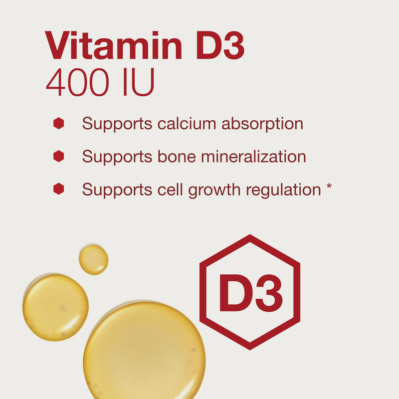PROTOCOL FOR LIFE BALANCE Liquid Vitamin D-3, Bone Health*, 2 fl oz | Supports Calcium Absorption*, Bone and Dental Health*, and Immune Function* in Easy to Administer Drops
