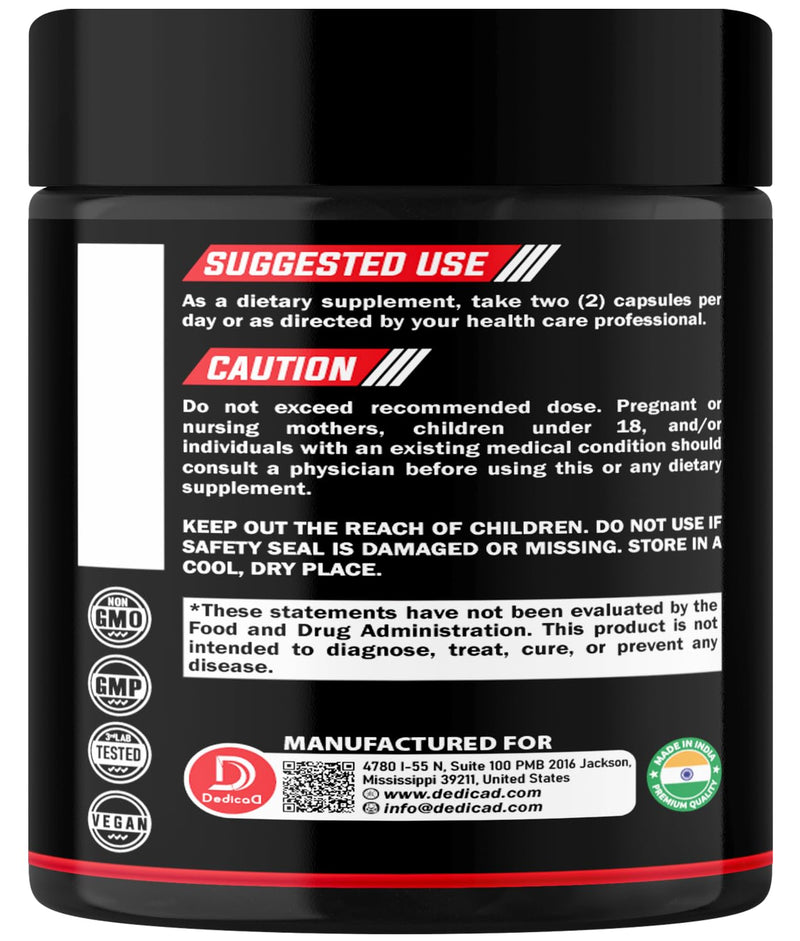 Wormwood Capsules Supplement - Extracted from Black Walnut, Cloves, Turmeric, Apple, Berberine HCl & More - 11 Ingredients Combined for Immune System, Body Management - 60 Capsules