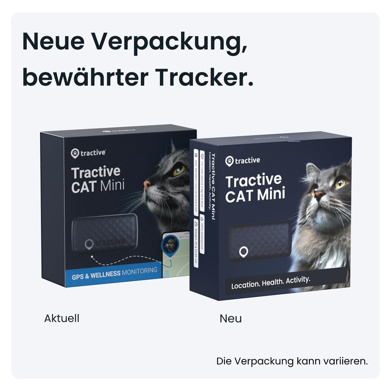 Tractive CAT Mini GPS Tracker for Cats - Market Leader, Live Tracking, Location History, Health Alerts, Activity Tracking, Collar Included, Subscription Required Dark Blue - BeesActive Australia