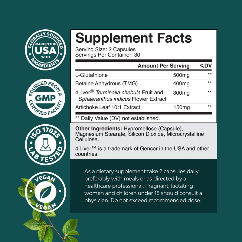 Pro Liver Support Supplement - 2X More Effective Than Milk Thistle - Advanced Liver Health Supplement with Clinically Tested 4’Liver Cleanse Detox & Repair Support - 60 Count (Pack of 3) 60 Count (Pack of 3)