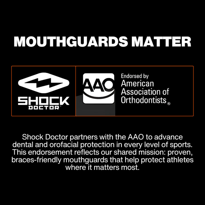 Double Braces Strapless Mouth Guard, Fangs, Adult Adult: 12+ yrs - BeesActive Australia