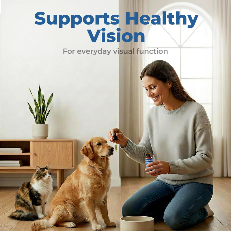 Taurine Supplement for Dogs & Cats Drops – Daily Amino Acid Liquid Drops for Heart Function, Vision Support & Balanced Pet Nutrition