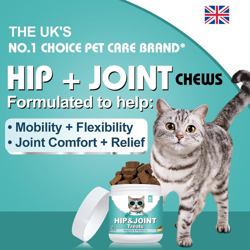 Bailey & Buddies Cat Hip & Joint Support and Probiotic Supplements Bundle