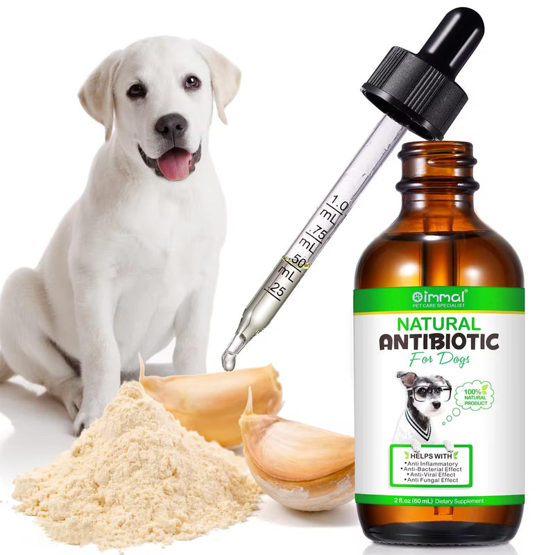 Dogs Antibiotics, Natural Antibiotics for Dogs, Supports Immune Health, Itch Relief, Anti inflammatory, Kennel Cough, Allergy Relief & More, Dog Multivitamins, Bacon Flavor (Dog)