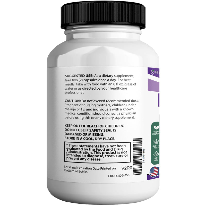 NervoLyn Max Maximum Strength Nerve Support Supplement, 60 Capsules, with Vitamin B Complex, Vegan, Gluten Free, Non-GMO, 30 Day Supply (1) 1