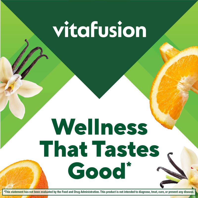 Vitafusion Magnesium Citrate Gummies | 165mg | 60 Gummy Vitamins | for Adult Women & Men | Orange Vanilla Flavor | Gluten-Free Supplement