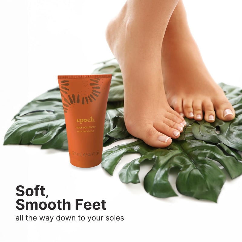 Nu Skin Epoch Sole Solution Foot Treatment | Intensive Moisturizing Cream for Dry Feet, Rough Skin & Heels | Softens Calluses With Natural Papain, Urea, Baobab & Allantoin | 4 oz | 1 Pack 4 Fl Oz (Pack of 1)