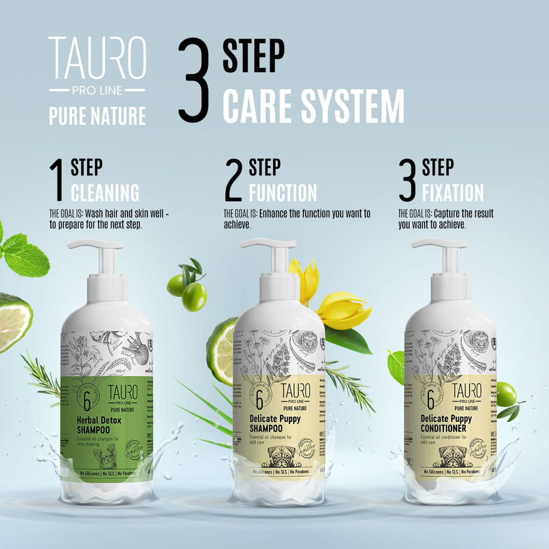 Pure Nature Delicate Puppy Sulfate Parabens SLS Free Natural Composition Gentle Puppy Conditioner with Essential Oils Suitable for Cats and Dogs Delicate Puppy Conditioner - PawsPlanet Australia