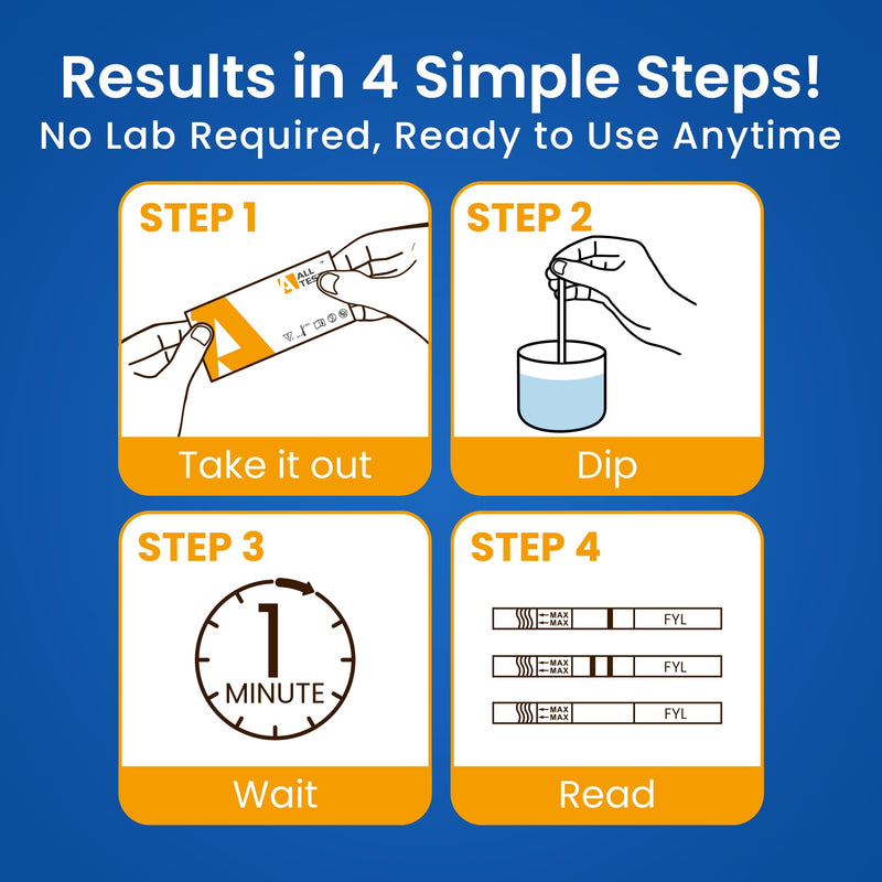 Fentanyl Test Strips | Results in 1 Min | Fast & Accurate | Precision Test Strips for Drug Testing | Detect Trace Amounts | Fentanyl Test Strips for Powder and Liquid - 5 Pack