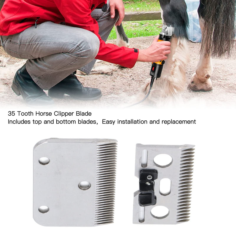 Artillery shearing blades, 35 teeth horse shearing machine replacement blade shearing blades sheep shearing machine stainless steel - replacement removable animal scissors for grooming goats, lambs, llamas, alpacas - BeesActive Australia