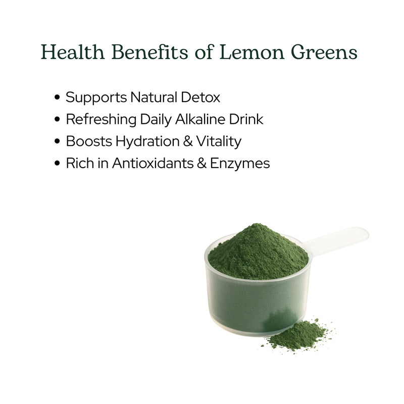 Eclectic Herb - Lemon Greens Powder Supplement | Immune + Detox Support | Nutritional Support, Vitamins + Minerals | Superfood Powder + Daily Greens Drink Mix | Non-GMO, Vegan (3.2 oz | 90 g)