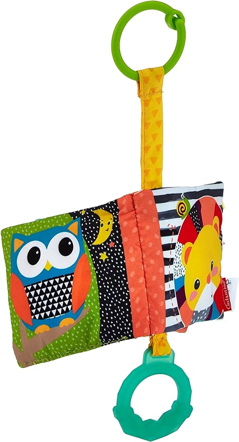 Infantino 005362 Shakashaka Animal Cloth Picture Book, 0 Months - 005362, Cloth Picture Book, Baby Toy Highchair Toy, Cloth Toy, Baby Shower Preparation, Baby Shower Gift -  Australia