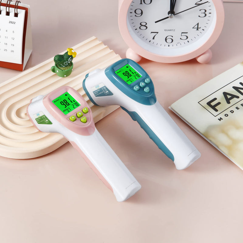 Elate Forehead Thermometer | Digital Infrared No-Touch Thermometer for Adults, Kids, and Infants | with Fever Alarm | Home Medical Grade for Nurse Accessories | Newborn Essentials Blue