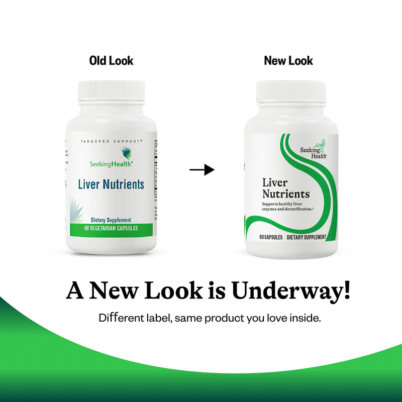 Seeking Health Liver Nutrients - Health Supplement for Glutathione Production Support - Liver Cell Function Support with Milk Thistle, Alpha-Lipoic Acid & N-Acetyl-L-Cysteine - 60 Capsules