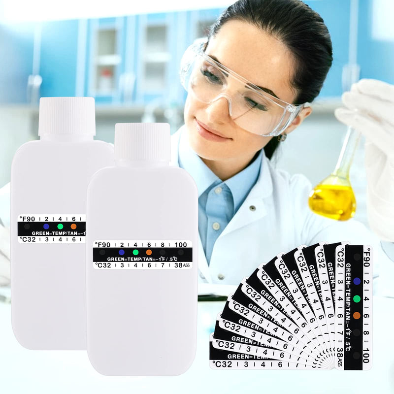 12 Pcs Urine Test Complete Kit, Include 2 Urine Test Bottles 10 Temperature Test Urine Strips - BeesActive Australia