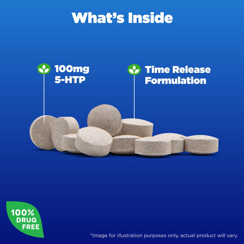 Natrol 5-HTP 100mg, Dietary Supplement Helps Support a Balanced Mood, Mood and Stress Support Supplement, 90 Time Release Tablets, 45-90 Day Supply Unflavored 90 Count (Pack of 1) - BeesActive Australia