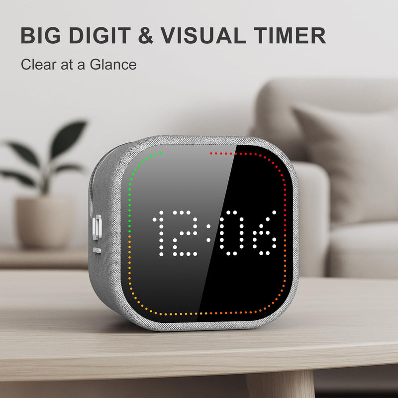 REACHER Fast Custom Pomodoro Timer Cube | Productivity Timer | Small Visual Cube | Silent, Vibrate Reminder | Adjustable Sound Alert | Magnetic, Visual Countdown | for ADHD, Study, Kitchen, Classroom - BeesActive Australia