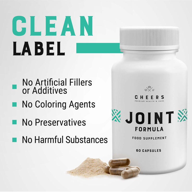 CHEERS - Joint Formula, 60 Capsules, Joint Support Supplement for Adults, Joint Health Supplement with Vitamin C, D and Manganese, Bone and Joint Supplement