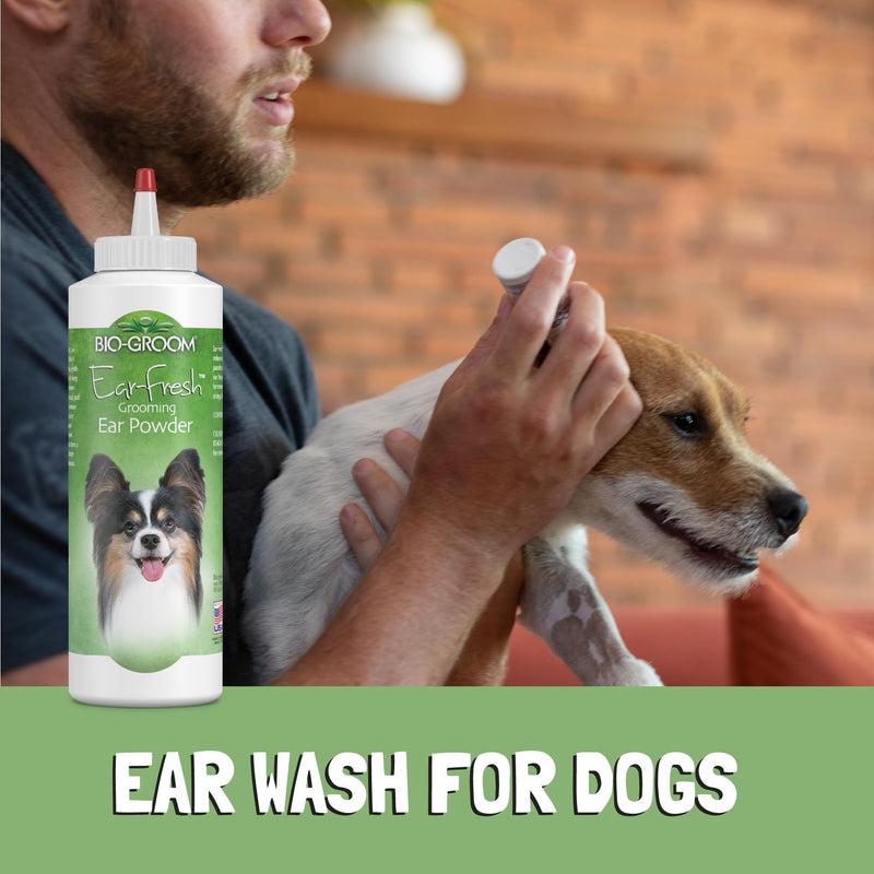 Bio-Groom Ear-Fresh Dog Grooming Ear Powder – Cat & Dog Ear Cleaner, Dog Bathing Supplies, Puppy Wash, Cruelty-Free, Made in USA, Ear Powder for Dogs – 24 g 1-Pack 24 grams - PawsPlanet Australia