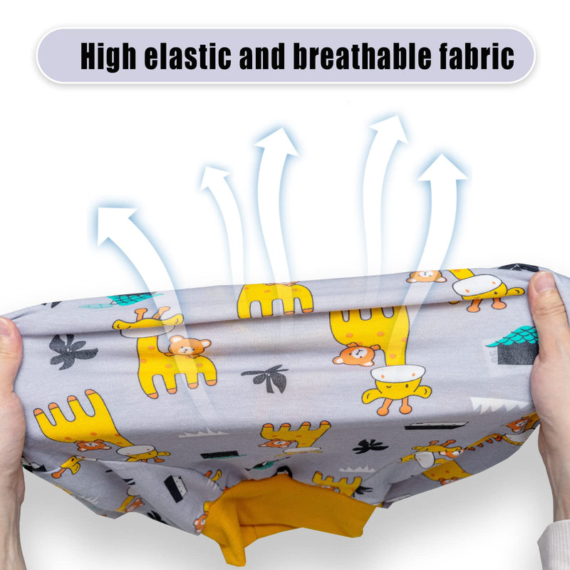 Axcimond Dog Bodysuit After Surgery Dog One-Piece Dog Bodysuit Castration Female/Male Surgery Body Dog Recovery Suit for Dogs After Surgery Long-Sleeved Wound Protection Suits Alternative to Neck Collars for Dogs 5XL Gray Giraffe - BeesActive Australia