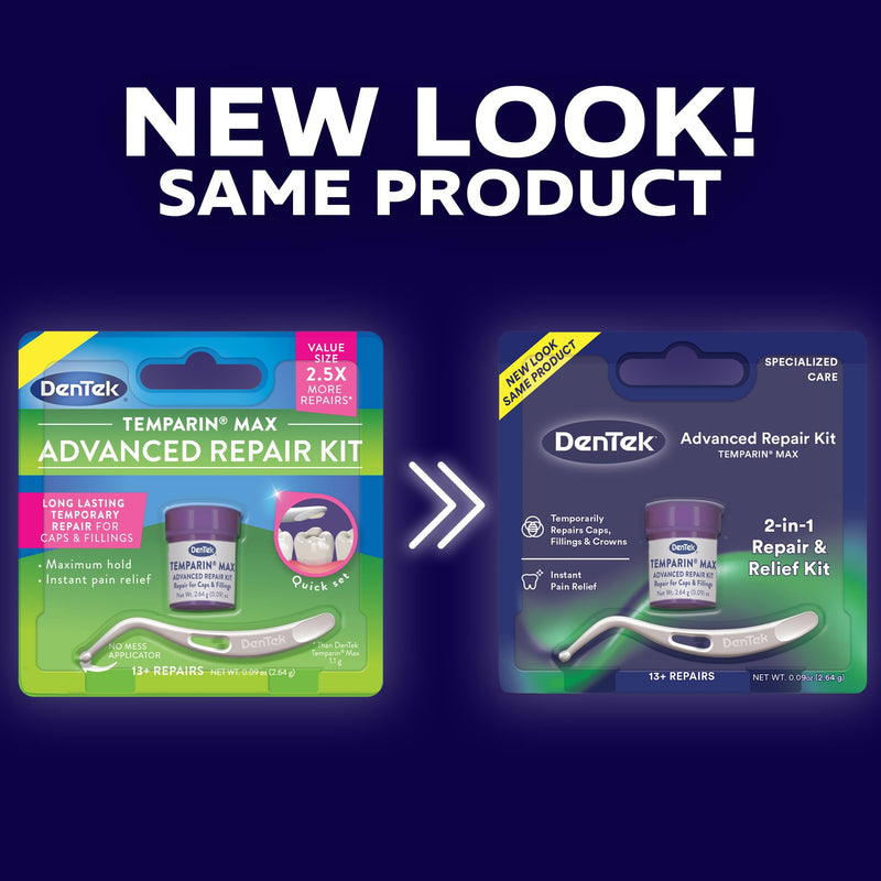 DenTek Temparin Max Dental Repair Kit, for Pain Relief & Temporary Repair, Pack of 6 Kits, 13+ Repairs per Kit - BeesActive Australia