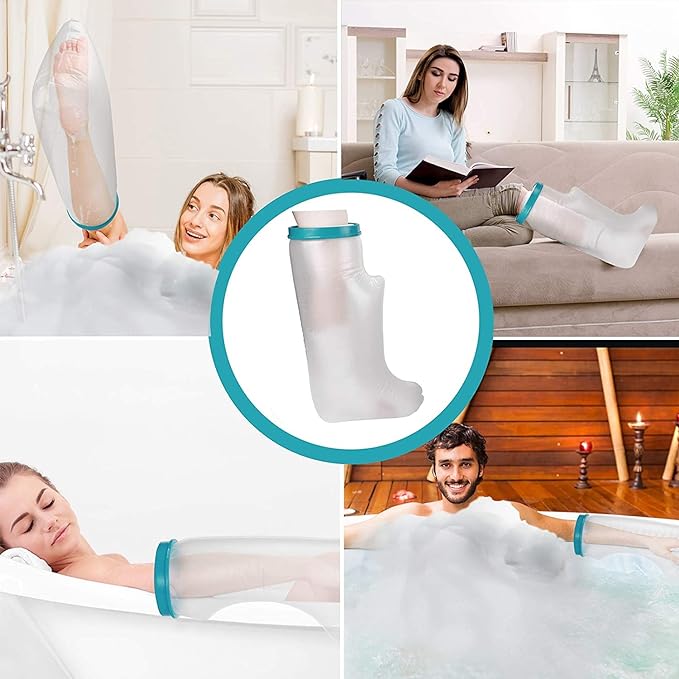 Polaland Waterproof Guipure Cover for Adult Shower or Bath Repeatable - 1 Piece for Calf/Feet - BeesActive Australia