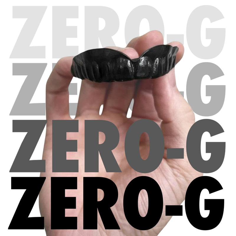 Zero-G Sports Mouthguard Black 1-Pack - Adult Size - Boil & Bite - Basketball, Football, Soccer, Baseball, Hockey, Lacrosse - BeesActive Australia
