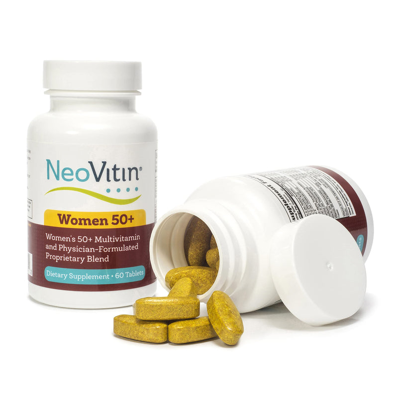 Women's 50+ Formula Multivitamin with Brilliant Blend - Daily Nutritional Support for Women Over 50 (60 Count)