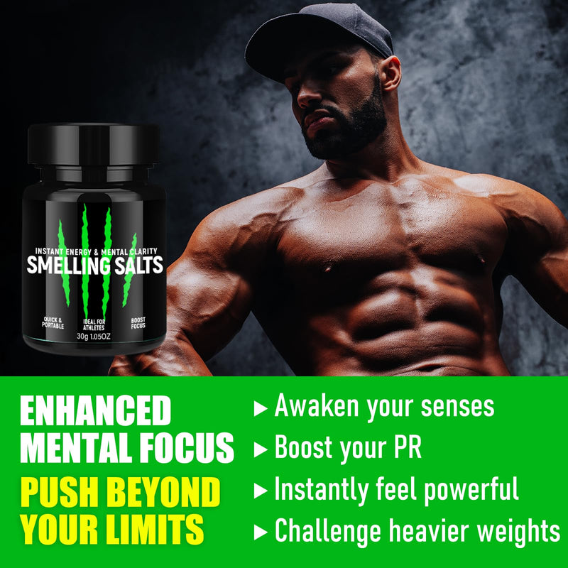 Salts for Athletes in Hockey, Potent Salts Wake Up for Athletes, Weightlifting and Powerlifting - Activate Before Smelling, Instant Energy, Explosive Power, Breaking PR, Enhanced Focus & Motivation Green - BeesActive Australia