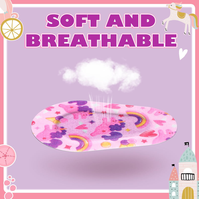 Panelee 60 Pcs Adhesive Eye Patches for Kids Girls Toddler Eye Patches Bulk Breathable Material, Light Blocking Cotton Colorful and Fun Designs Adhesive Bandages for Girls, 12 Styles - BeesActive Australia