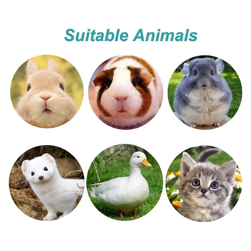 Rabbit Water Bottle 17 OZ Bunny Hanging Water Fountain Automatic Guinea Pig Water Dispenser No Leak Drinking Feeder for Bunny Chinchilla Hamsters Cat Dog Small Animals(Grey) 1pcs - Gray - BeesActive Australia