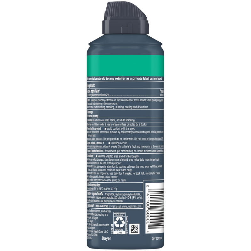 Lotrimin Medicated Deodorant Powder Spray with Miconazole Nitrate 2%, 4.6 oz (Pack of 3) Fresh 4.6 Ounce (Pack of 3) - BeesActive Australia