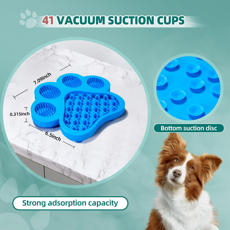 Lick Pad for Dogs Non-Slip Strong Suction Cup Fixed Soothing Toys Pet Grooming Bath Soothing Toys Anti-Anxiety Distraction Reusable Reusable Treats Can be Applied Pet Stress Relief Toys Easy to Clean Yellow NO