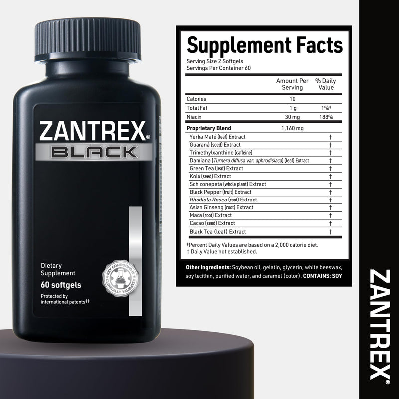 Zantrex Thermogenic Energy GLP-1 & Metabolism Support Softgels, 120 Count 120 Count (Pack of 1)