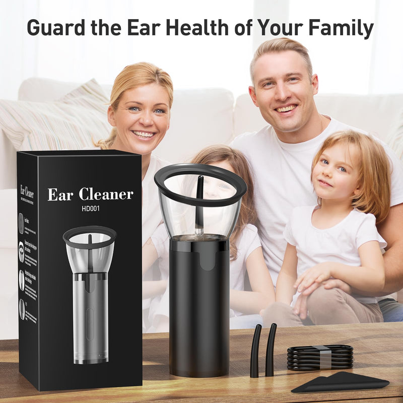 Ear Wax Removal, Retractable Ear Cleaner with 4 Pressure Modes, IPX6, Electric and Water Resistant Ear Wax Removal Kit, Rechargeable Ear Cleaning Tool with USB, Ear Washer for Humans In-home