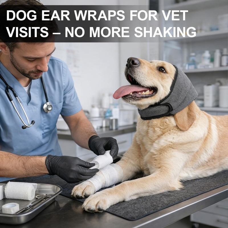 Dog Ear Muffs, Waterproof Noise Protection Dog Ear Covers Defenders, Adjustable Dogs Snood Ear Covers for Anxiety Relief, Swimming,Grooming,for Noise Anxiety Thunder Fireworks Swimming Bath