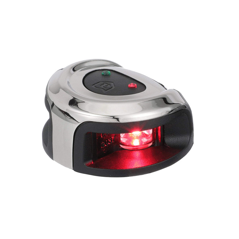 attwood NV2002SS-7 LightArmor 2-Mile Navigation Lights, Deck Mount, Round, Bi-Color, LED Lighting, Stainless Housing One size Deck Mount - Stainless Steel