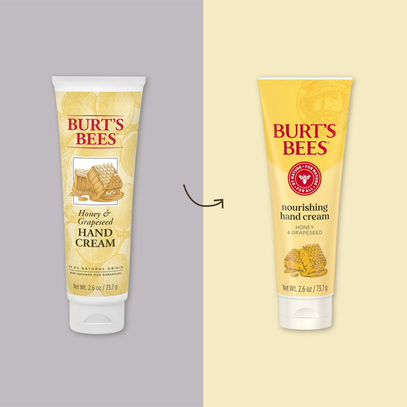 Burt's Bees Nourishing Honey & Grapeseed Oil Hand Cream, 2.6 Oz 2.6 Ounce (Pack of 1)