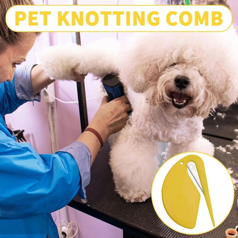 5pcs Knotting Comb Set for Cats - Cat Matted Fur Remover, Dog Combs for Grooming Matting and Split Ends Hair Trimmer - Effective Pet Care Tools - BeesActive Australia