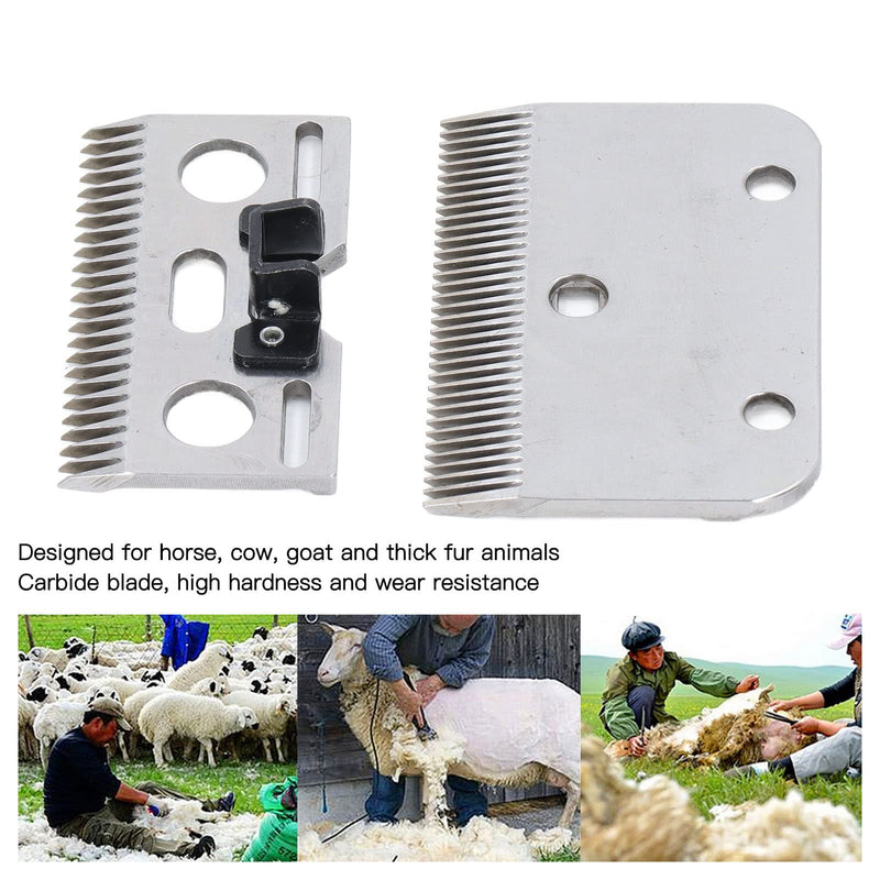 Horse Scissors Replacement Blades, 35 Teeth Professional Carbide Clipper Blades Horse Clipper Replacement Blade Carbide Cattle Hair Trimmer Universal Blades for Horses, Horses, Goats - BeesActive Australia